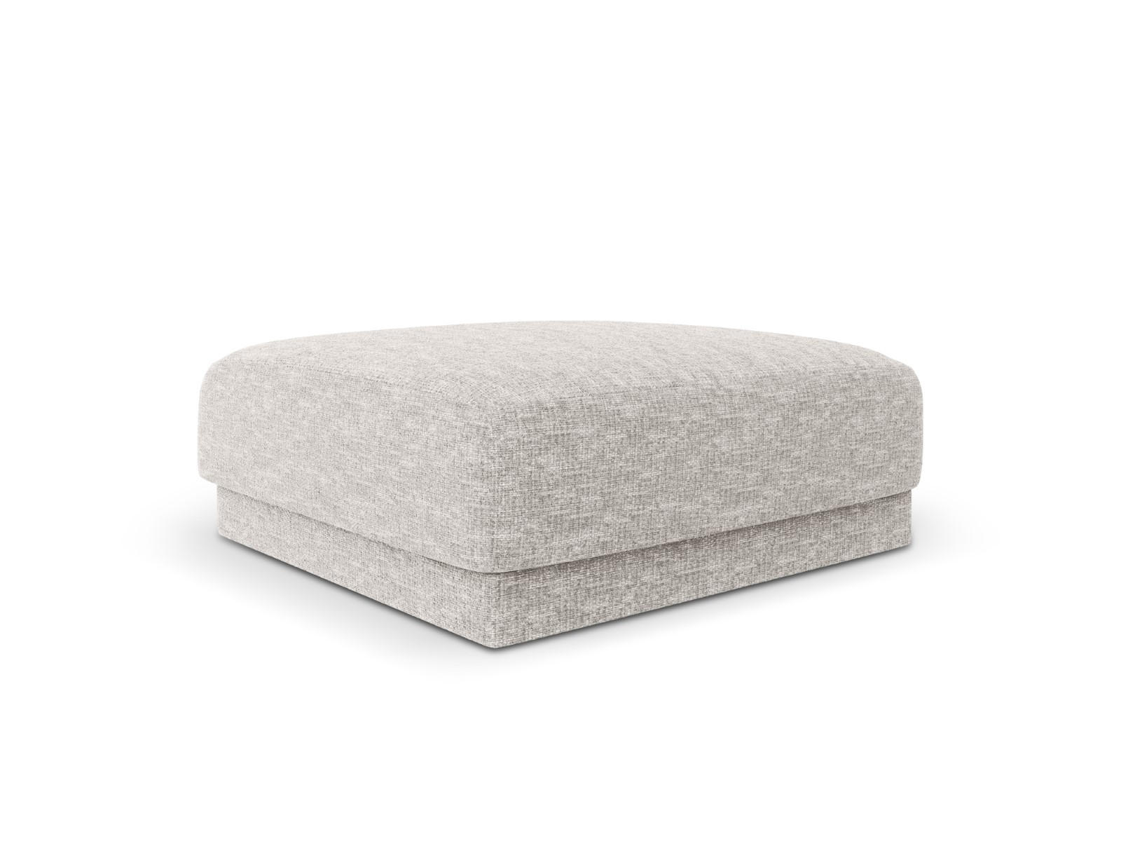 POUF Miley aus Chenille-Stoff hellgrau - Hellgrau, Textil (90/40/90cm) - Micadoni