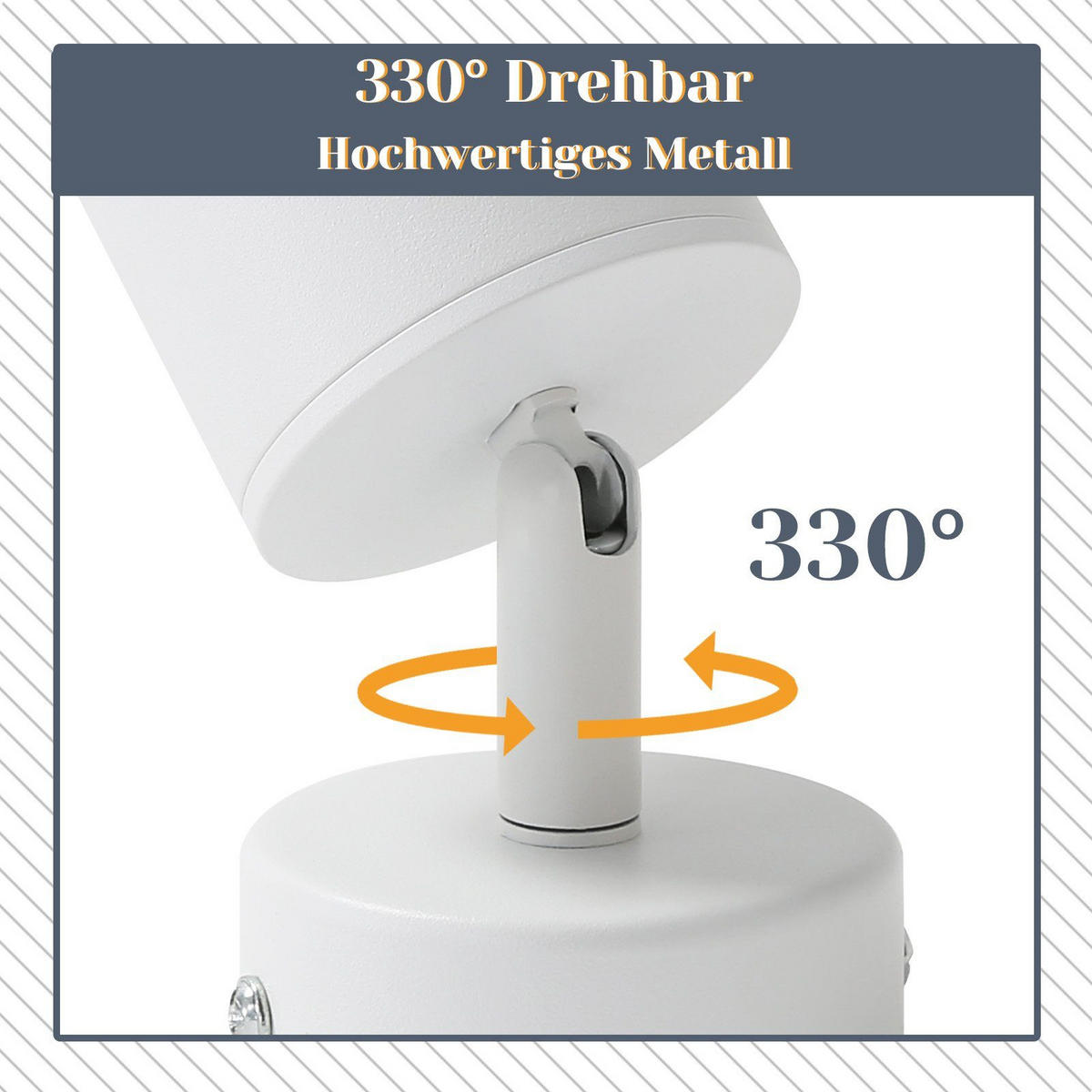 STRAHLER Freiheit 1-flammig 6/6/14 cm - Weiß, Metall (6/6/14cm) - Nettlife