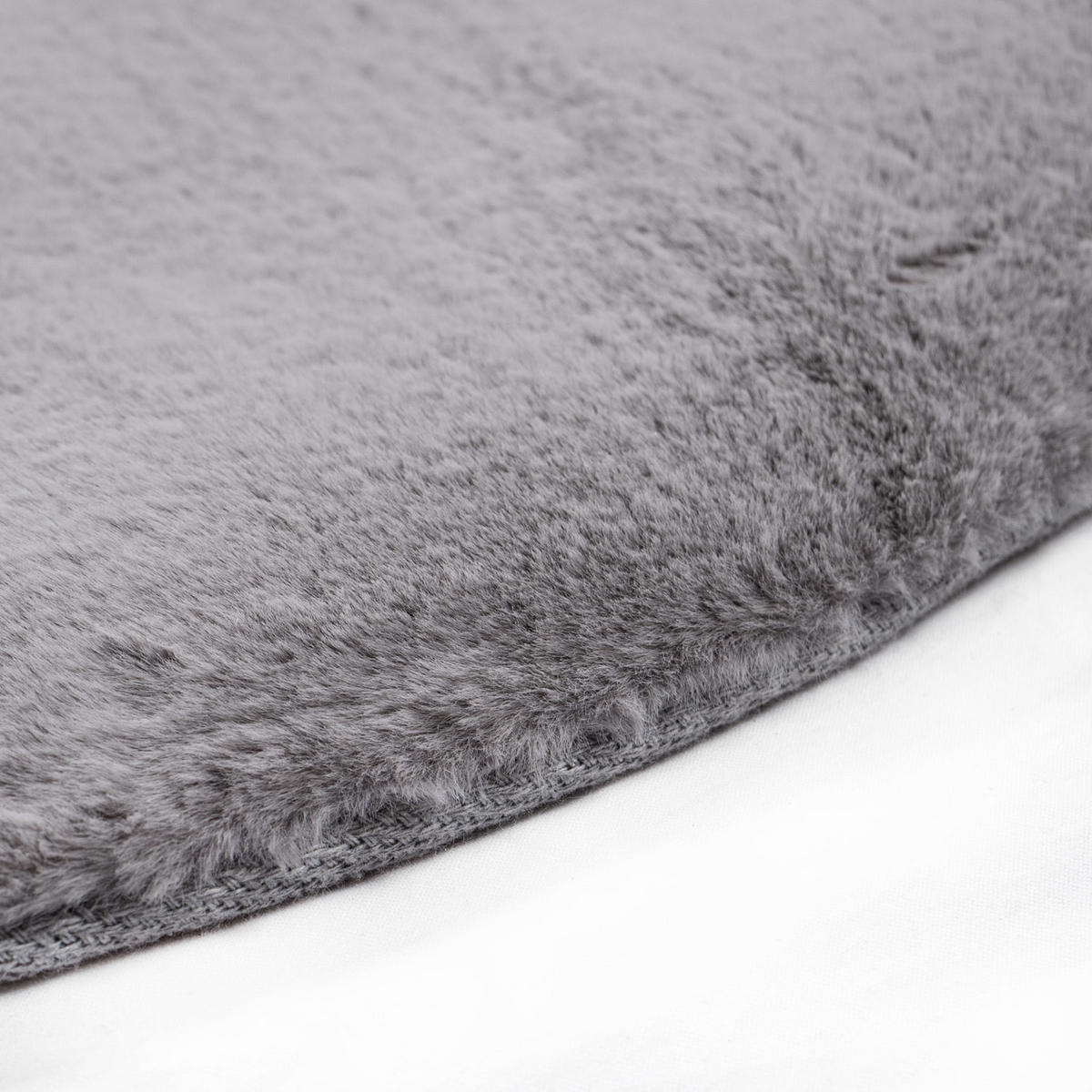 HOCHFLOR-TEPPICH Topia 400 Grau 160 cm Rund - Grau, Textil (160/160cm) - carpet city