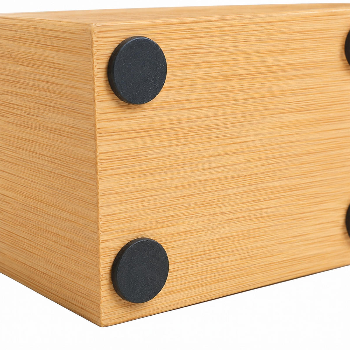 BLOC CUȚITE natural magnetic bambus cu suport pentru ustensile - maro deschis, lemn (19/21.5/13cm) - Relaxdays