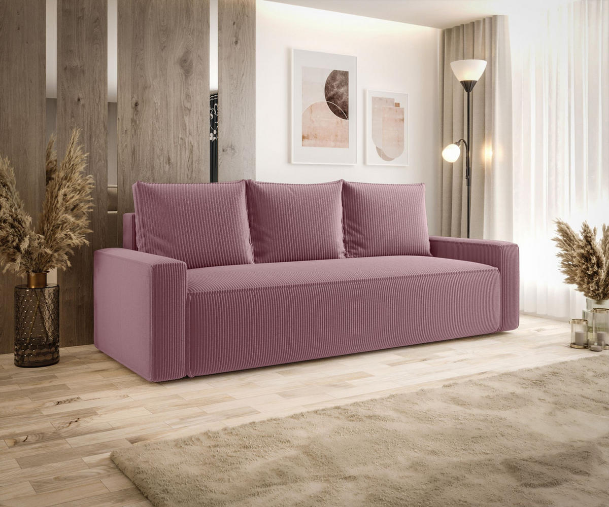 SOFA mit Schlaffunktion SAVIO Poso 130 - Flieder, Textil (232/90/90cm) - Bedante
