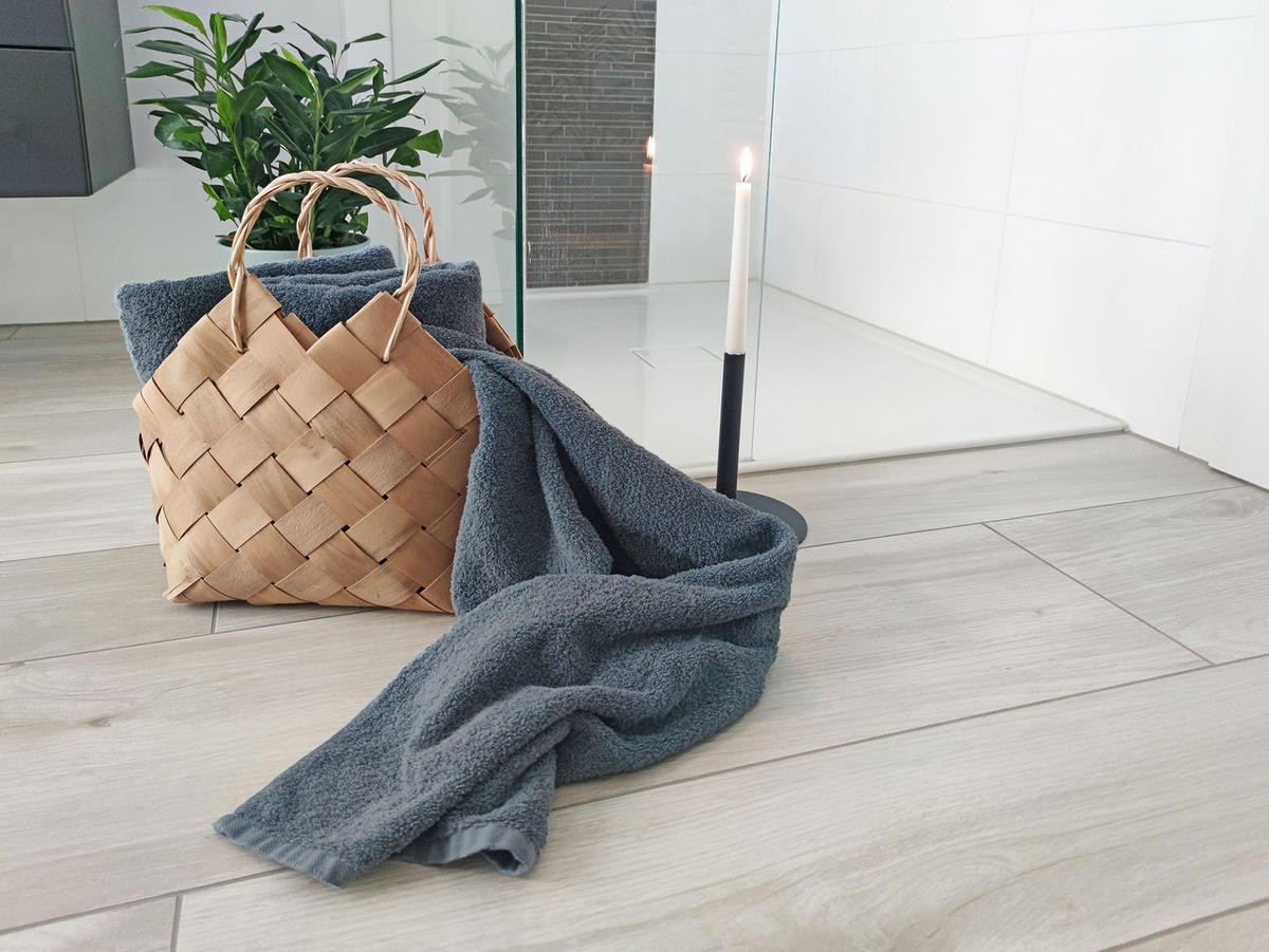 DUSCHTÜCHER, 3er-Set, 70x140 cm, 100% Baumwolle, Grau - Grau, Textil (70/140cm) - Zollner