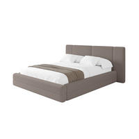 POLSTERBETT mit Bettkasten und Lattenrost, Boxbett ohne Matratze - TEVO 140x200 Braun - Braun, Holzwerkstoff/Textil (140/200cm) - ALTDECOR