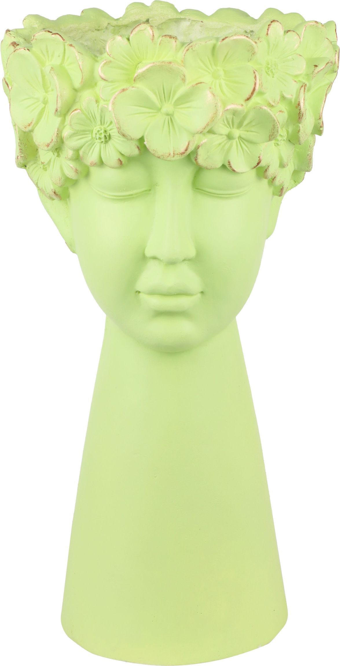 PFLANZFIGUR Flora limettengrün - Grün, Kunststoff (21/33/20cm) - FURNARO