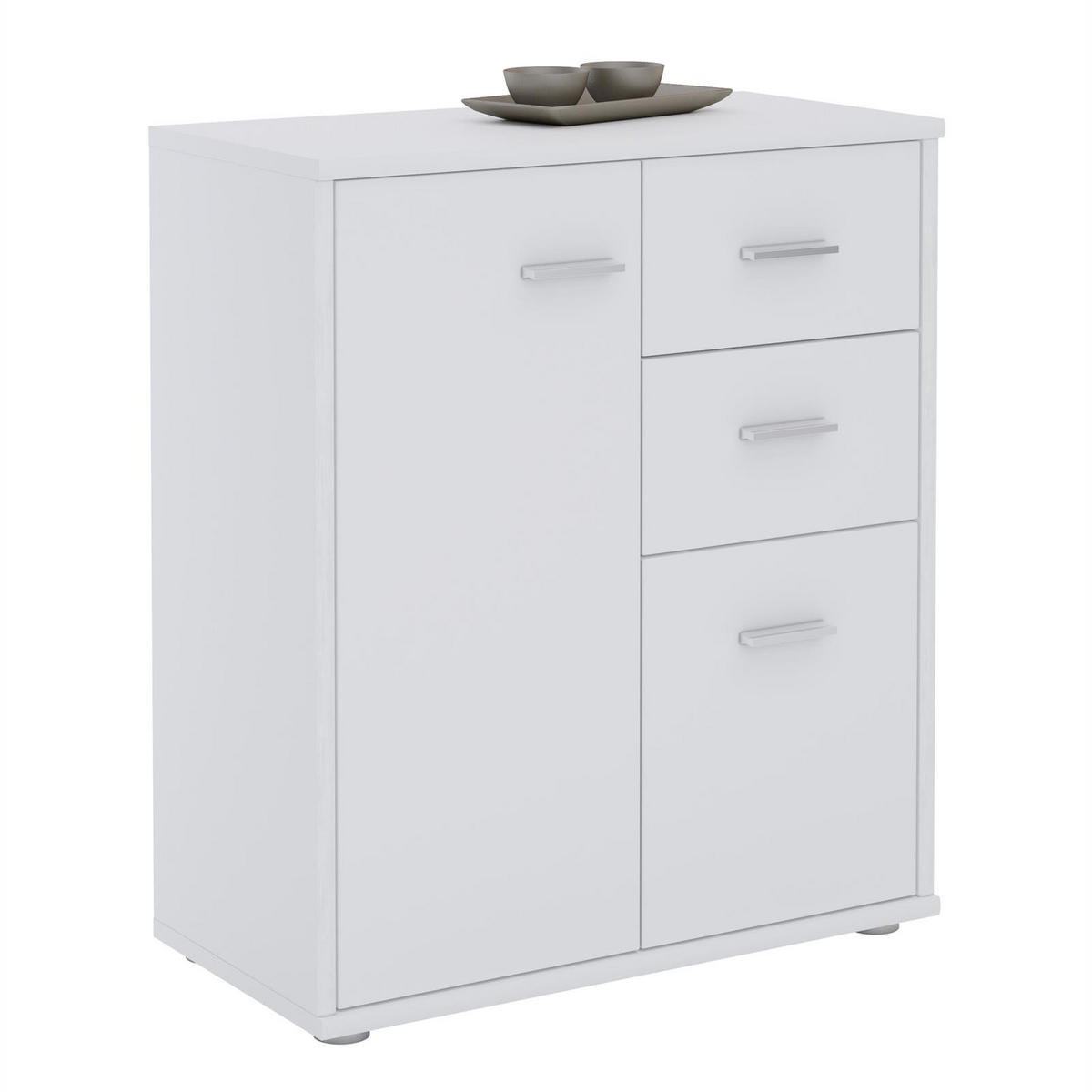 KOMMODE LOCARNO - Weiß, Holzwerkstoff (60/70/30cm) - CARO-Möbel
