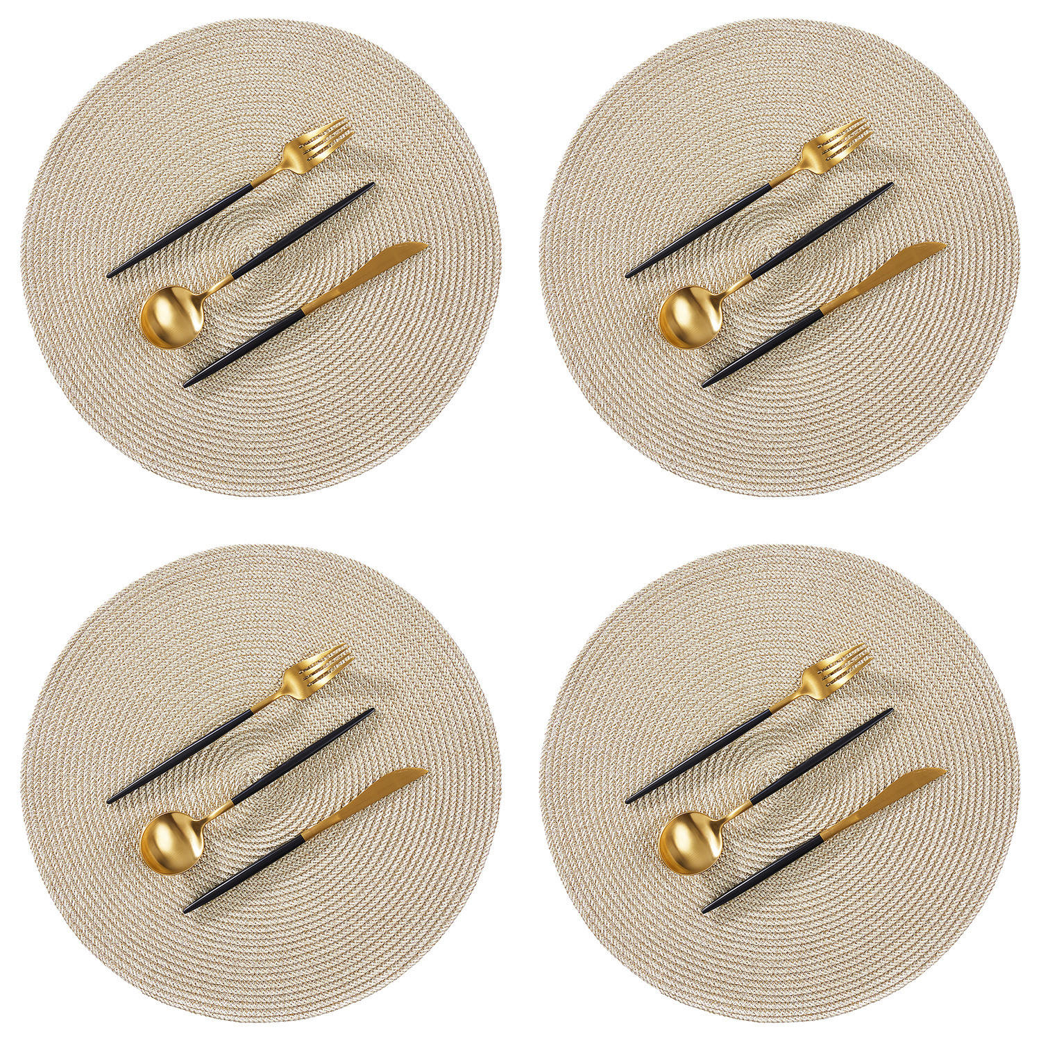 Butlers Platzsets Gold 38x38 cm