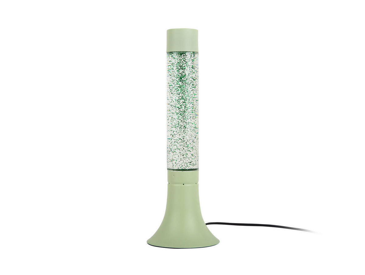 TISCHLAMPE Astro Glitter 13/13/37 cm - Grün, Glas (13/13/37cm) - Leitmotiv