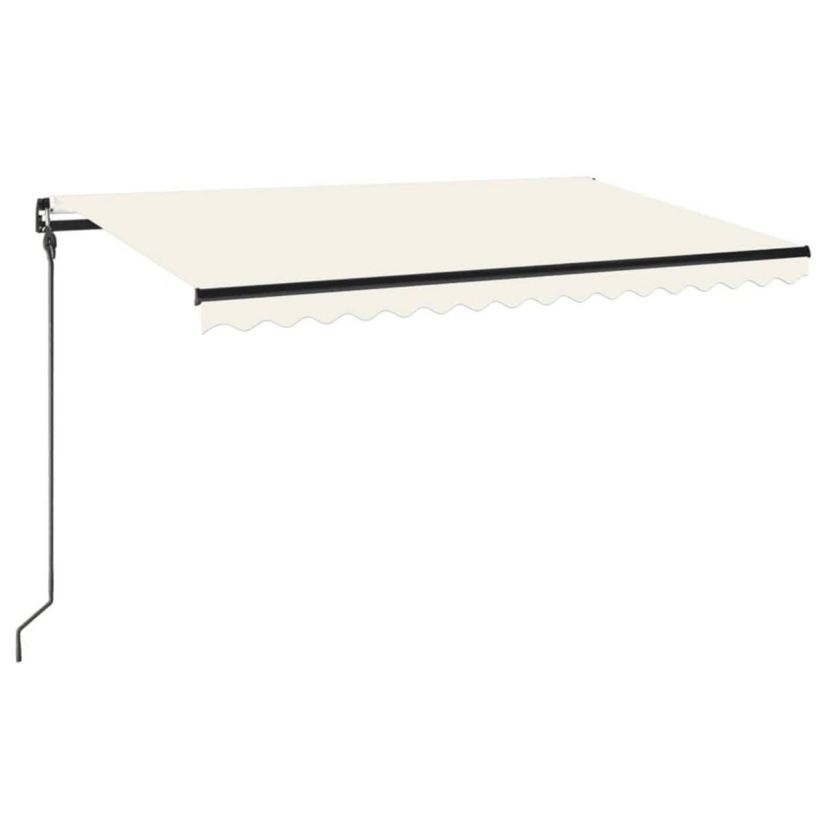 MARKISE Manuell Einziehbar 450x300 cm Creme - Creme, Metall (450/1/450cm) - furnicato
