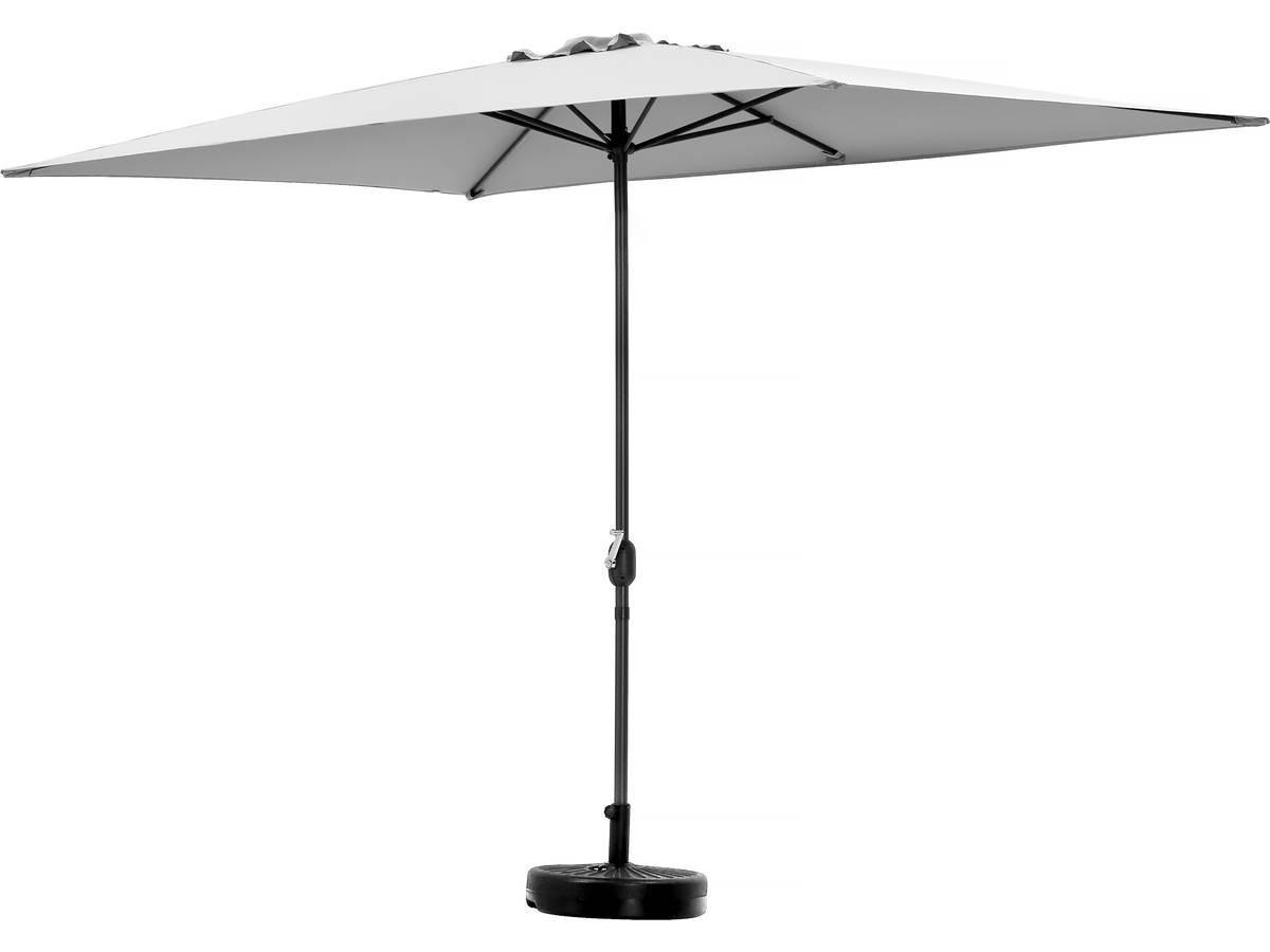 SONNENSCHIRM sol 2 Grau - Grau, Metall (300/200cm) - Habitat Garten