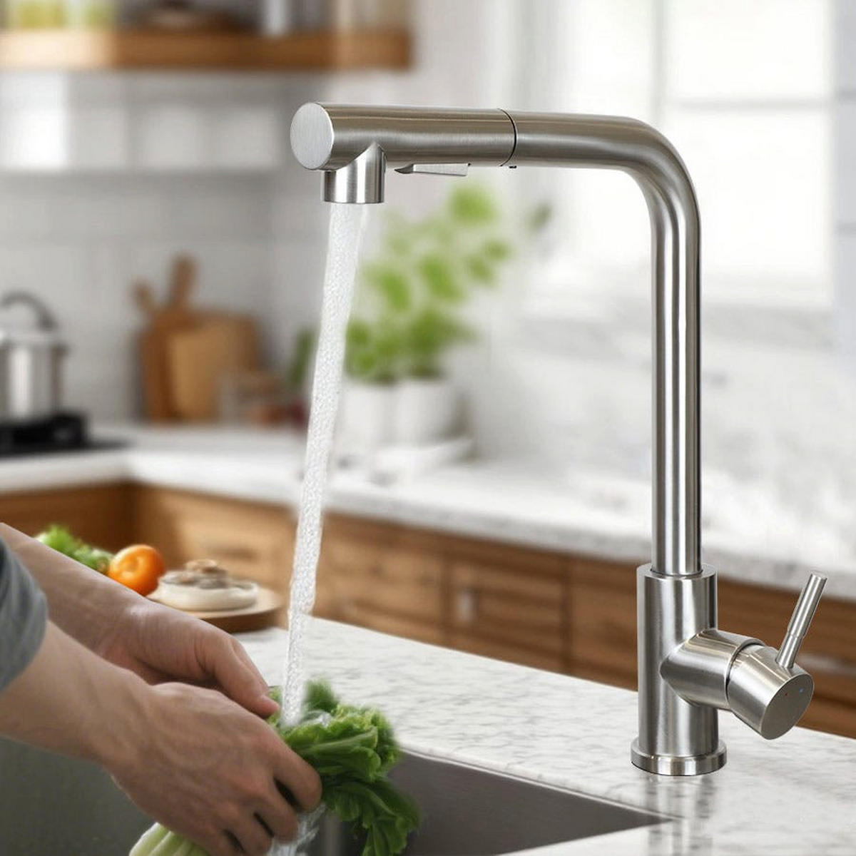 KÜCHENARMATUR Brandisi 25/5/36 cm - Silberfarben, Metall (5/36/25cm) - ZMH