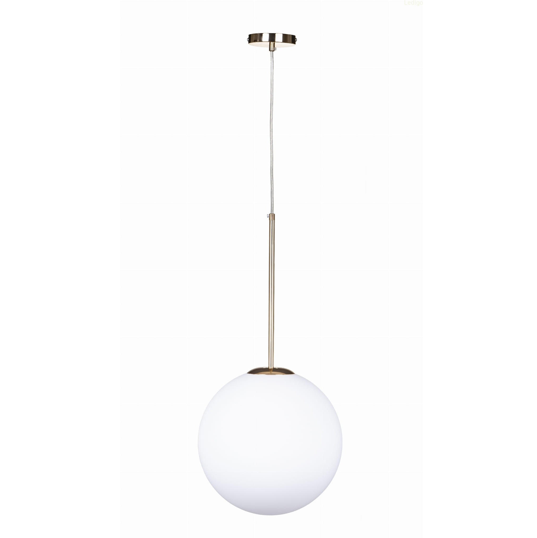 PENDELLEUCHTE Paris - Goldfarben/Weiß, Glas/Metall (20/20/118cm) - kiki design