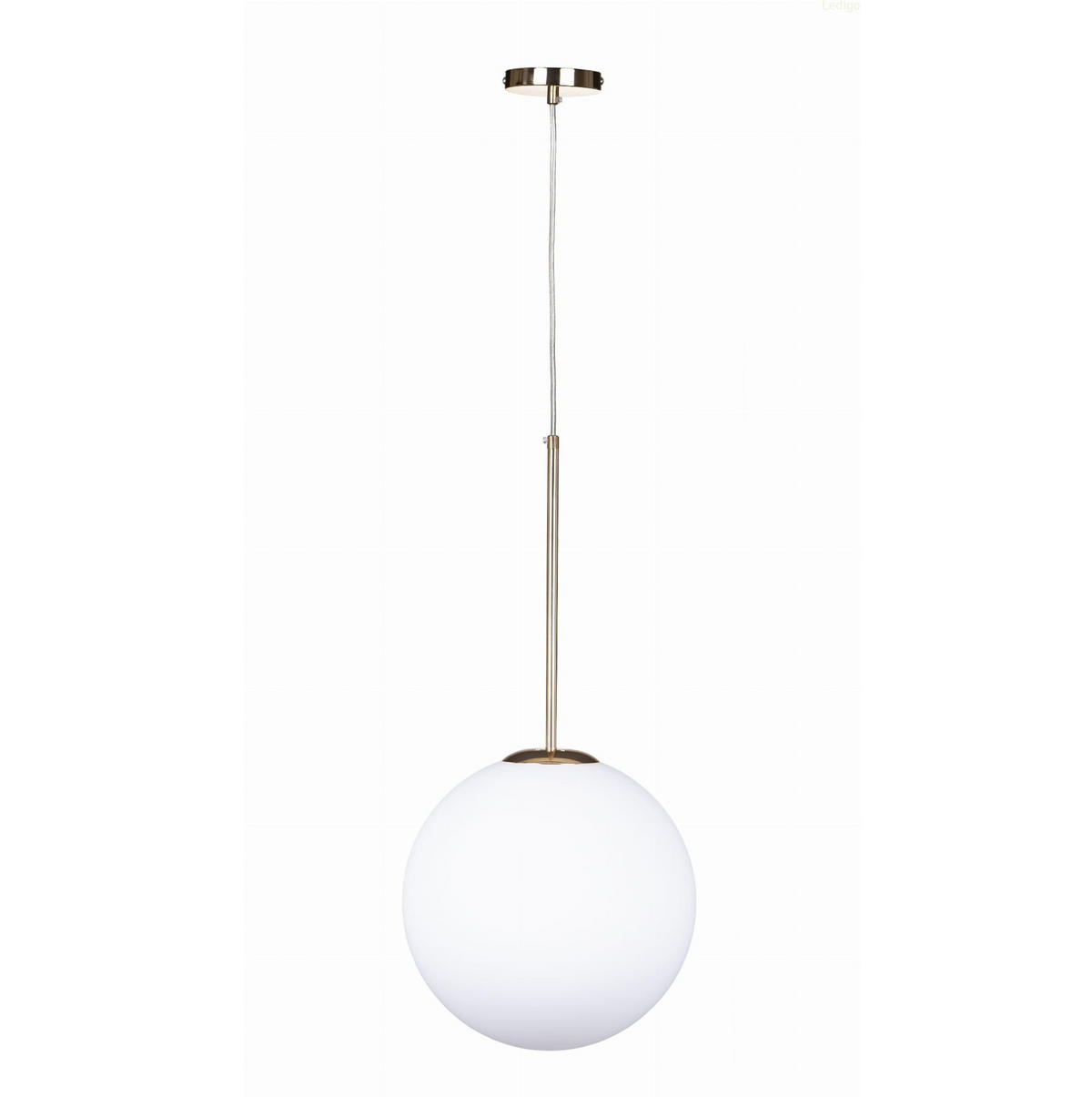 PENDELLEUCHTE Paris - Goldfarben/Weiß, Glas/Metall (20/20/118cm) - kiki design