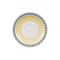 CAFÉ AU LAIT UNTERTASSE French Garden weiß-bunt ø 19,5 cm - Multicolor/Weiß, Keramik (19.5cm) - Villeroy & Boch