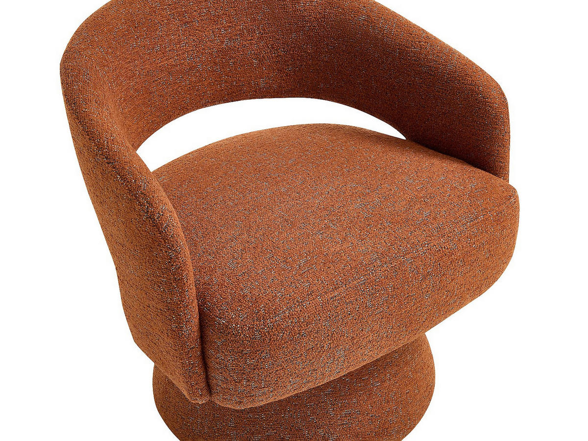 SESSEL mit gerader Rückenlehne - 1 -Sitzer - Polyester - terracotta - FEDOTE - Braun, Textil (71/72/68cm) - Vente-Unique