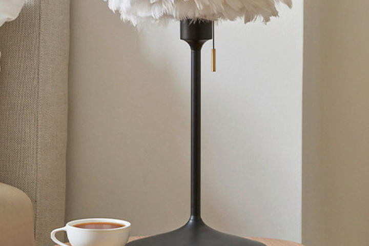 Leuchtenfuß Schwarz Metall