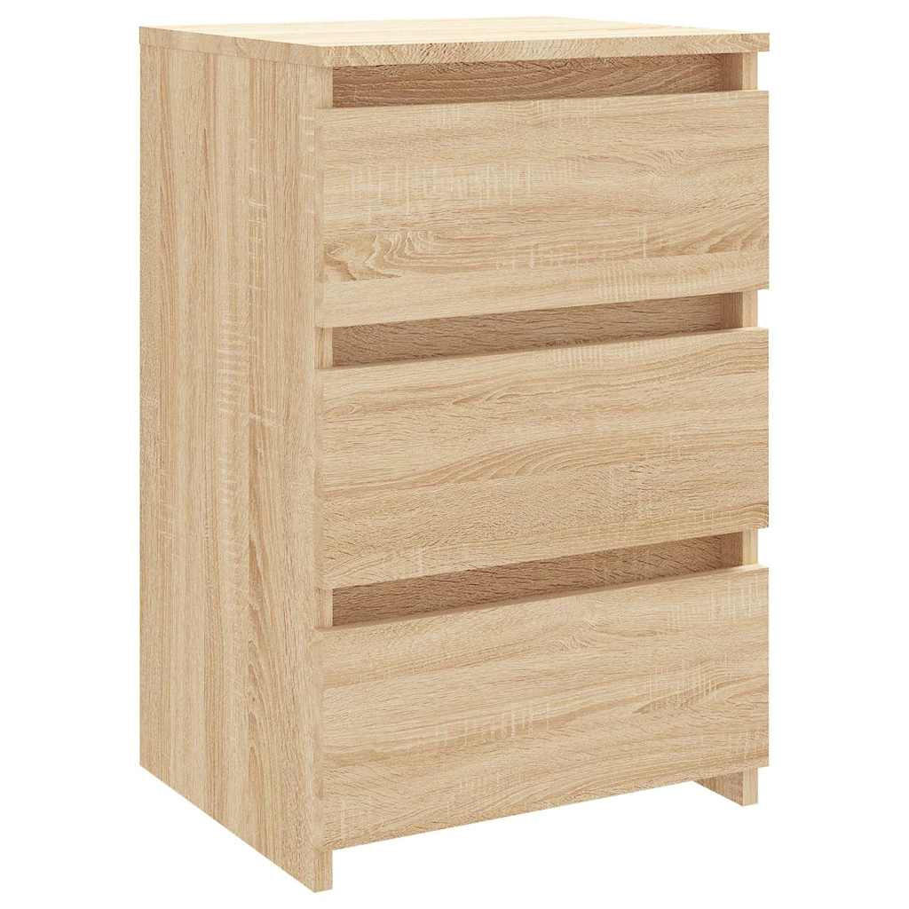 NACHTTISCH Sonoma-Eiche 40/35/62,5 Cm Holzwerkstoff - Hellbraun, Holzwerkstoff (35/62.5/40cm) - vidaXL