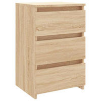 NACHTTISCH Sonoma-Eiche 40/35/62,5 Cm Holzwerkstoff - Hellbraun, Holzwerkstoff (35/62.5/40cm) - vidaXL