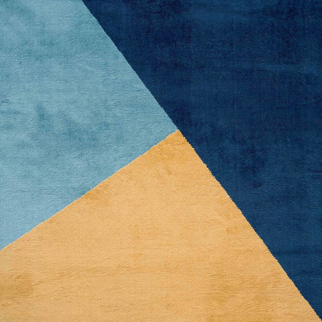 Thumbnail - Kukoon Rugs Webteppich, Blau, Textil, Abstrakt, Rechteckig, 200x290 cm, in verschiedenen Größen erhältlich, schmutzabwei...