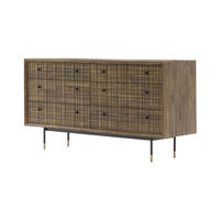KOMMODE MAZE Braun 155x45x80 cm - Braun, Holz (155/80/45cm) - FURNLUX
