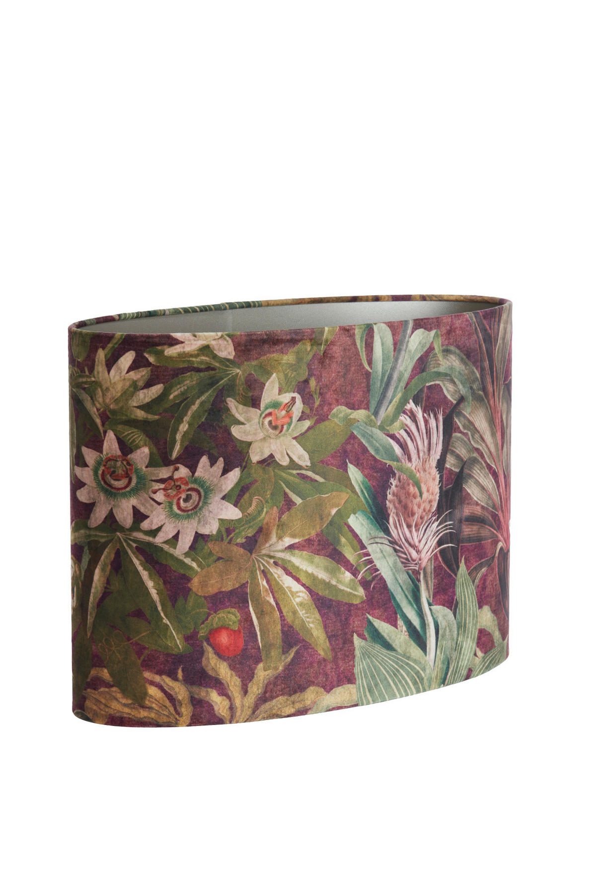 LAMPENSCHIRM Passion Violett 45/21/32 cm - Lila, Textil (45/21/32cm) - Light & Living