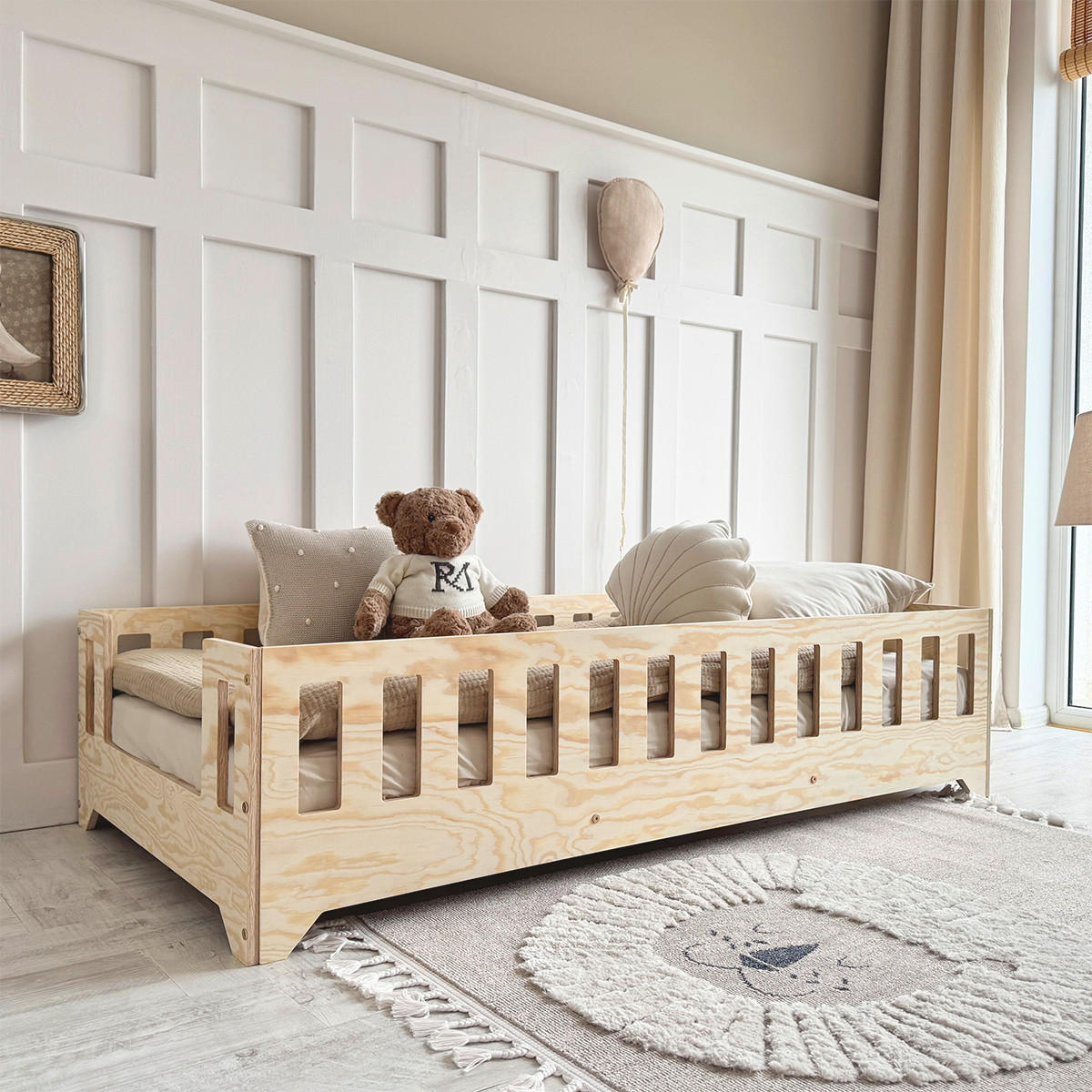 POSTEL 90/190 Clarisse Přírodní dřevo - hnědá, dřevo (90/190cm) - Petits-meubles