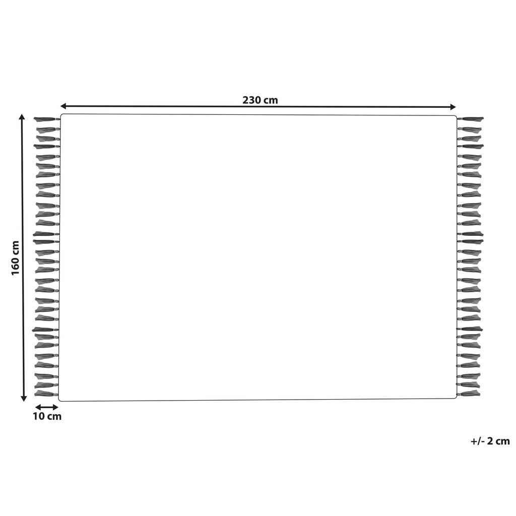Thumbnail - Beliani Teppich, Mehrfarbig, Naturmaterialien, Grafikmuster, Rechteckig, 160x230 cm, Teppiche & Böden, Teppiche, Flachge...
