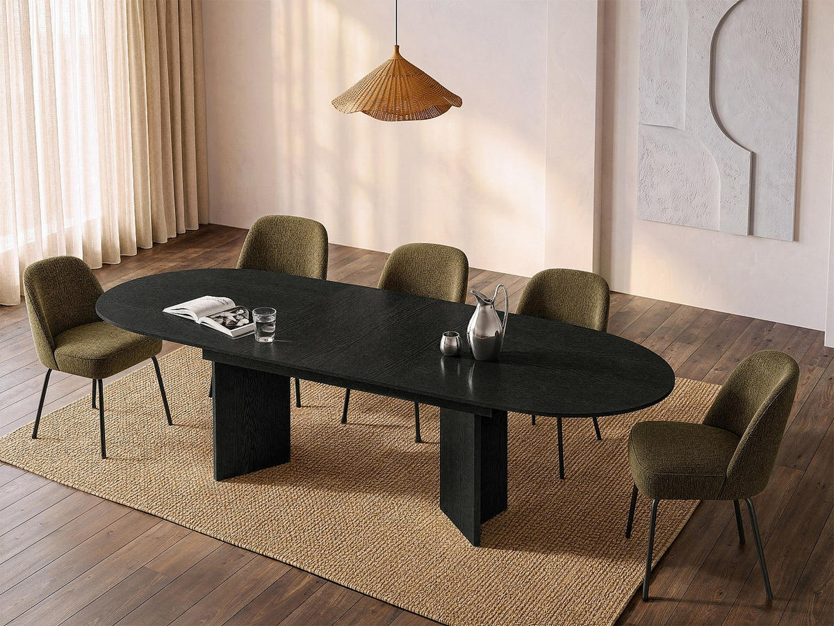 ESSTISCH - 6 Personen, 8 Personen, 10 Personen - holz - schwarz Topania - Schwarz, Holz (89.4/260/78cm) - Vente-Unique