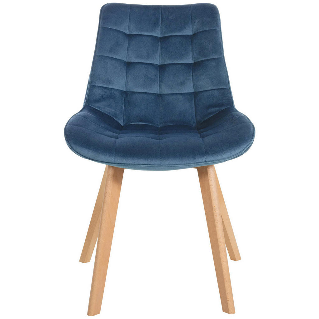 Thumbnail - CLP Stuhl, Blau, Textil, 54x84x63 cm, Esszimmer, Stühle, Esszimmerstühle, Vierfußstühle