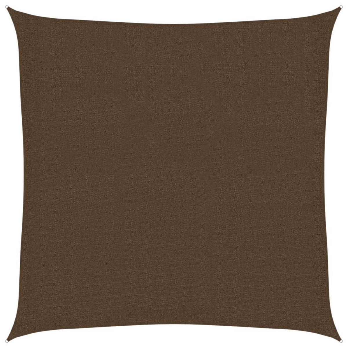 SONNENSEGEL 160 g/m² Braun 3x3 m HDPE - Braun, Textil (300/300cm) - furnicato