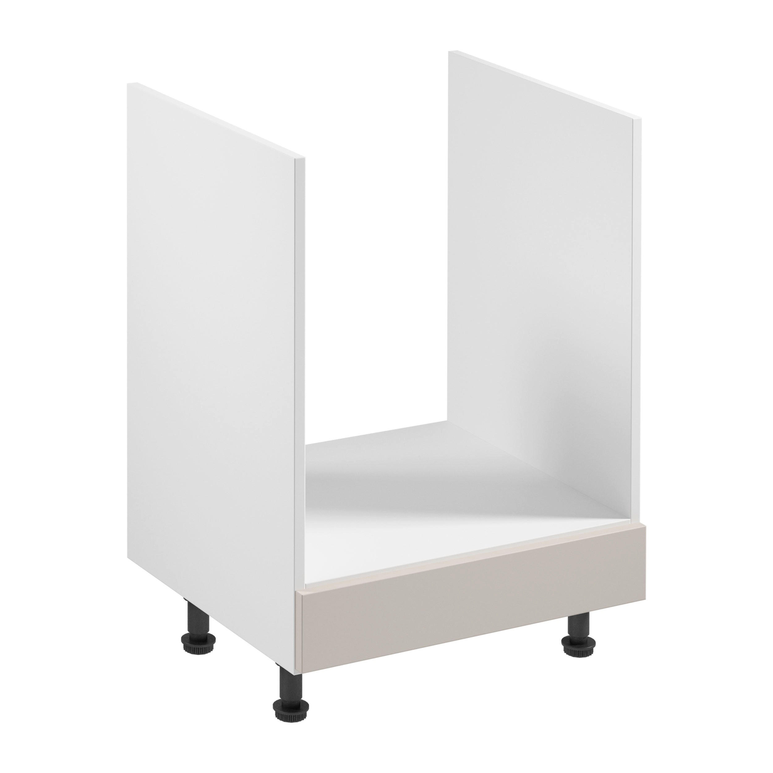 HERDUMBAUSCHRANK D60ZK – Sorento Weiß Beige – Weiß / Beige - Beige/Weiß, Holzwerkstoff (60/87/52cm) - ROYAL24_MARKT
