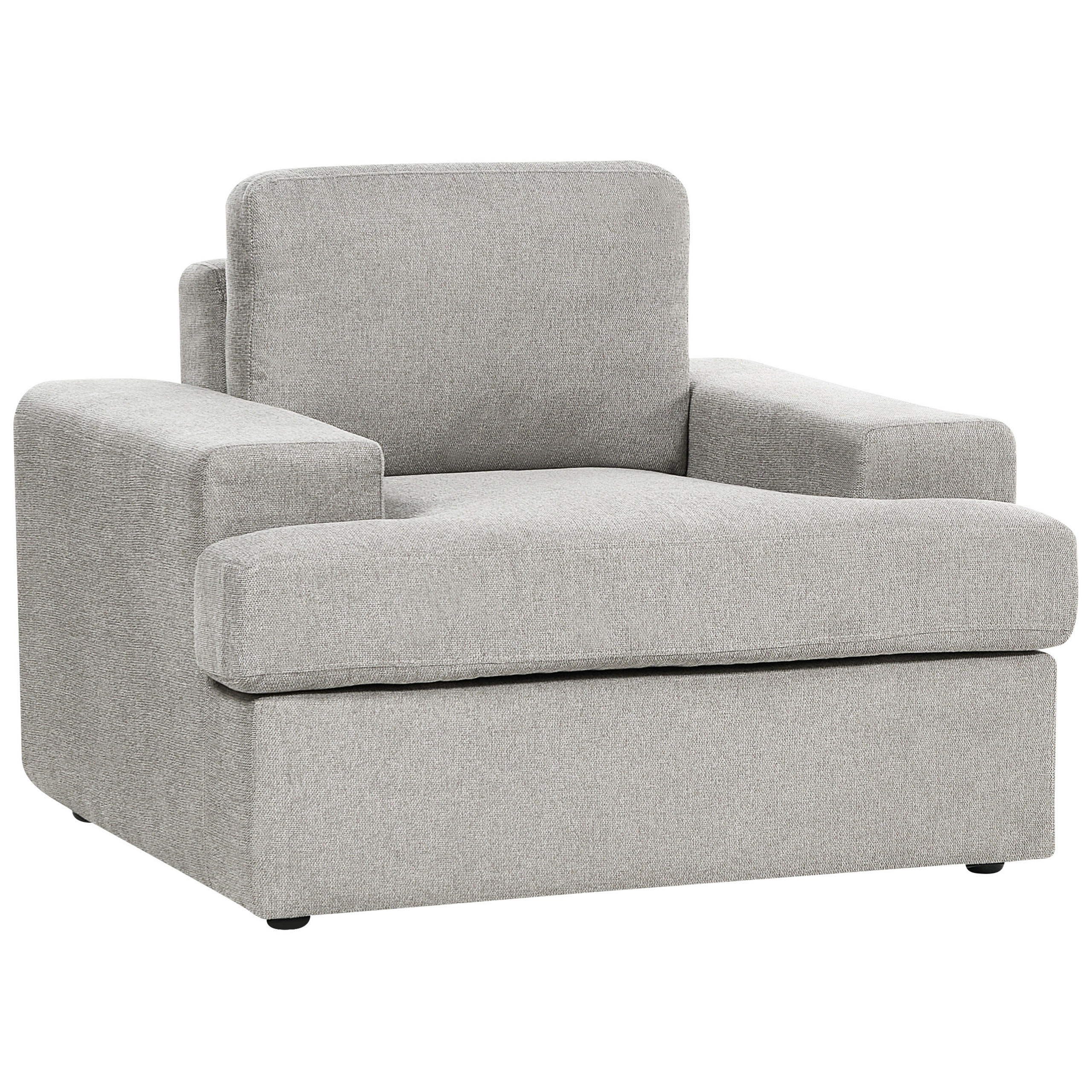SESSEL hellgrau Alla - Grau, Textil (108/85/103cm) - Beliani