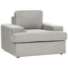 SESSEL hellgrau Alla - Grau, Textil (108/85/103cm) - Beliani