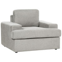 SESSEL hellgrau Alla - Grau, Textil (108/85/103cm) - Beliani