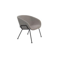 SESSEL Feston Grau - Grau, Textil (70.5/72/65.5cm) - Zuiver