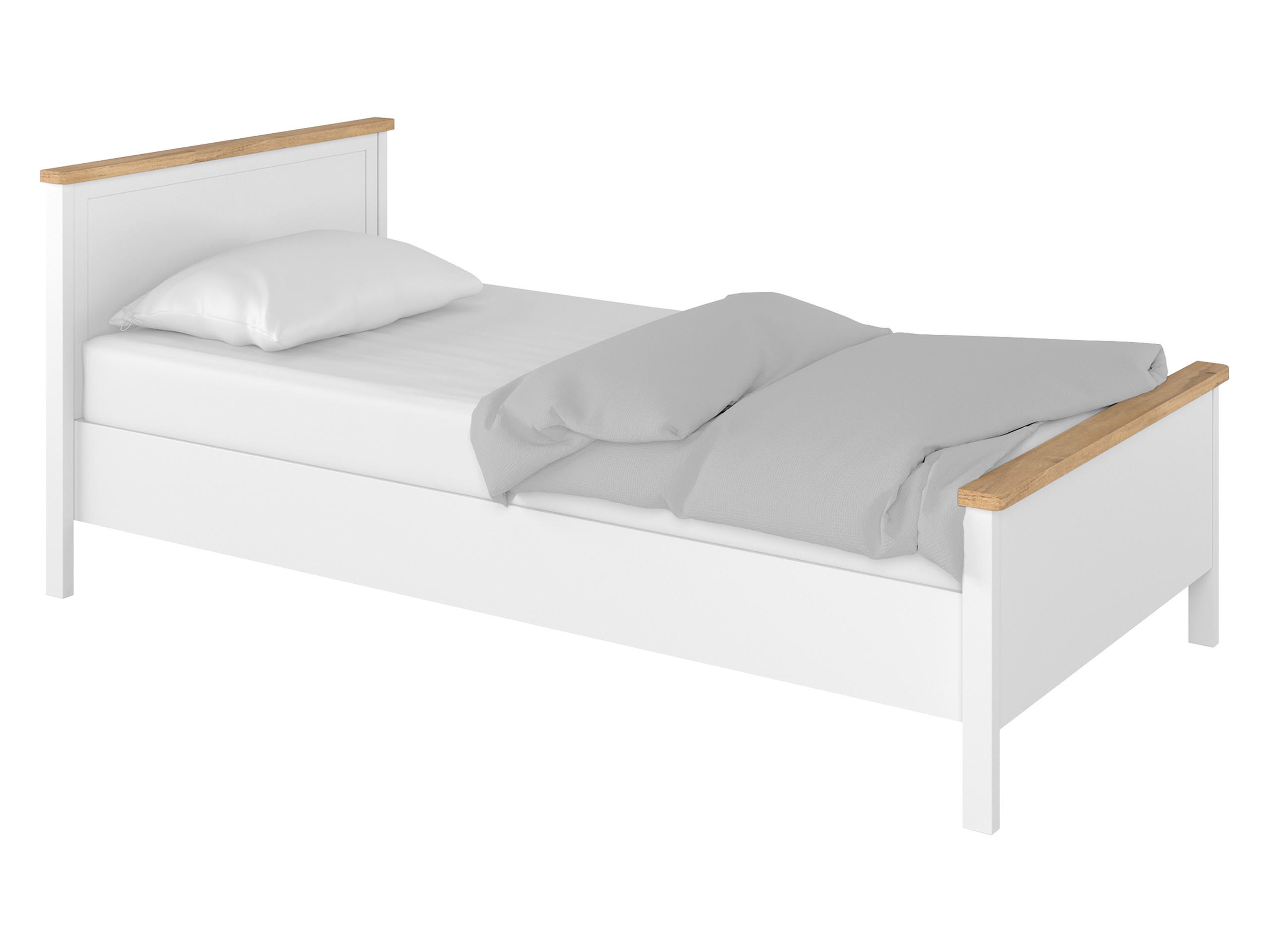 JUGENDBETT Story SO08 - Eichefarben/Weiß, Holzwerkstoff/Kunststoff - MIRJAN24