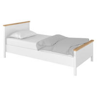 JUGENDBETT Story SO08 - Eichefarben/Weiß, Holzwerkstoff/Kunststoff - MIRJAN24