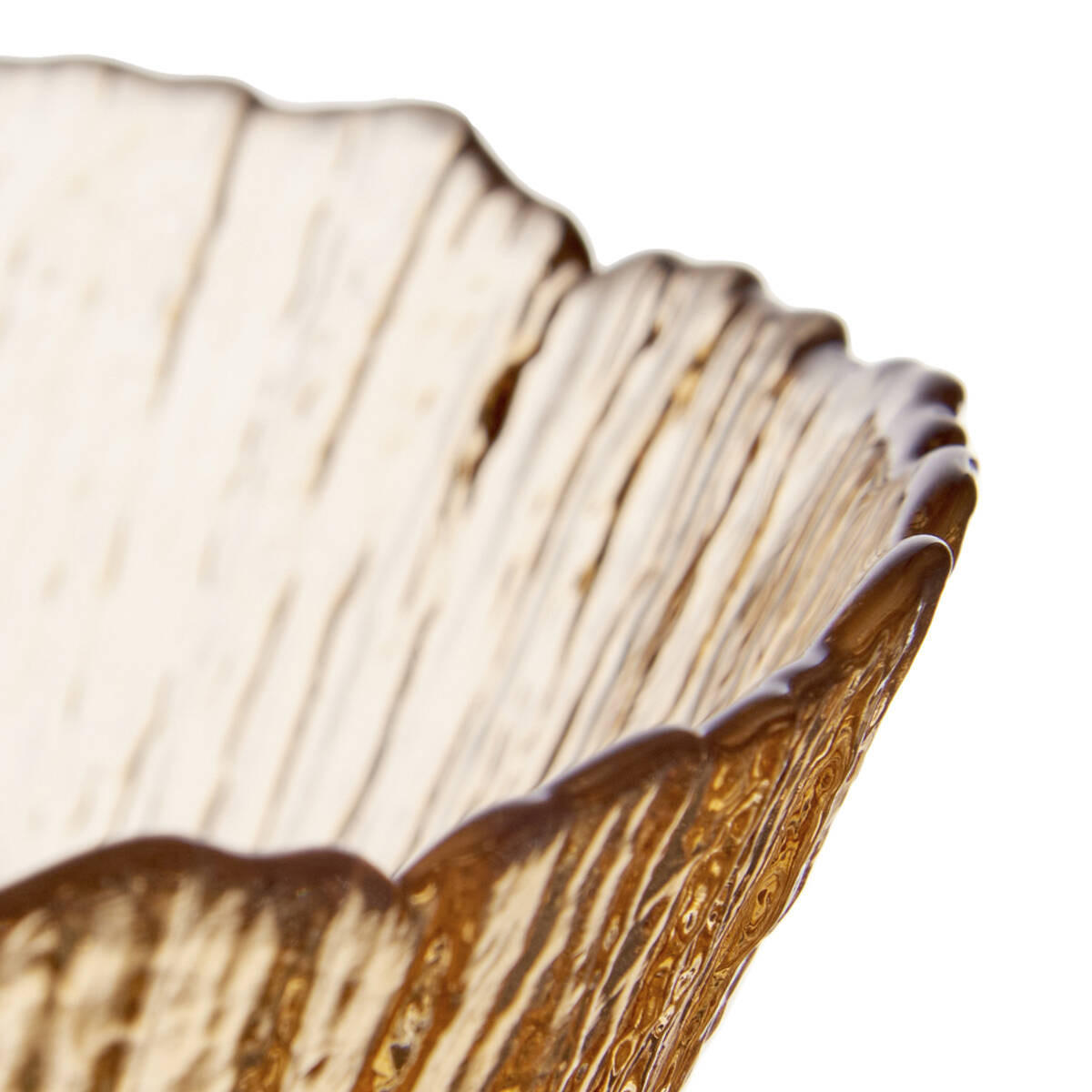 SCHALE dekorativ Ø 16 cm - Bernsteinfarben, Glas (16/8cm) - Vivalto