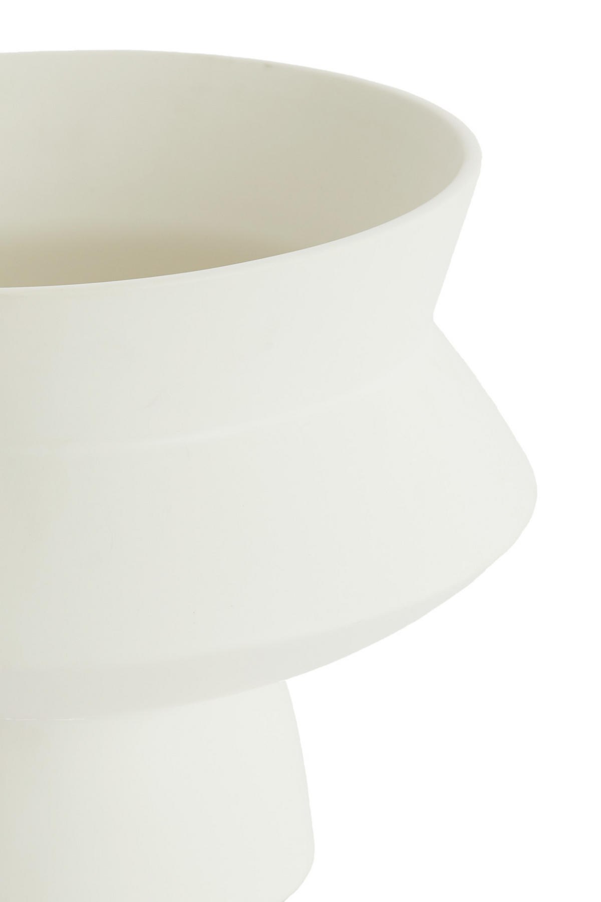 VASE Vicento Weiß Ø31,5/23,5 cm - Weiß, Keramik (23.5cm) - Light & Living