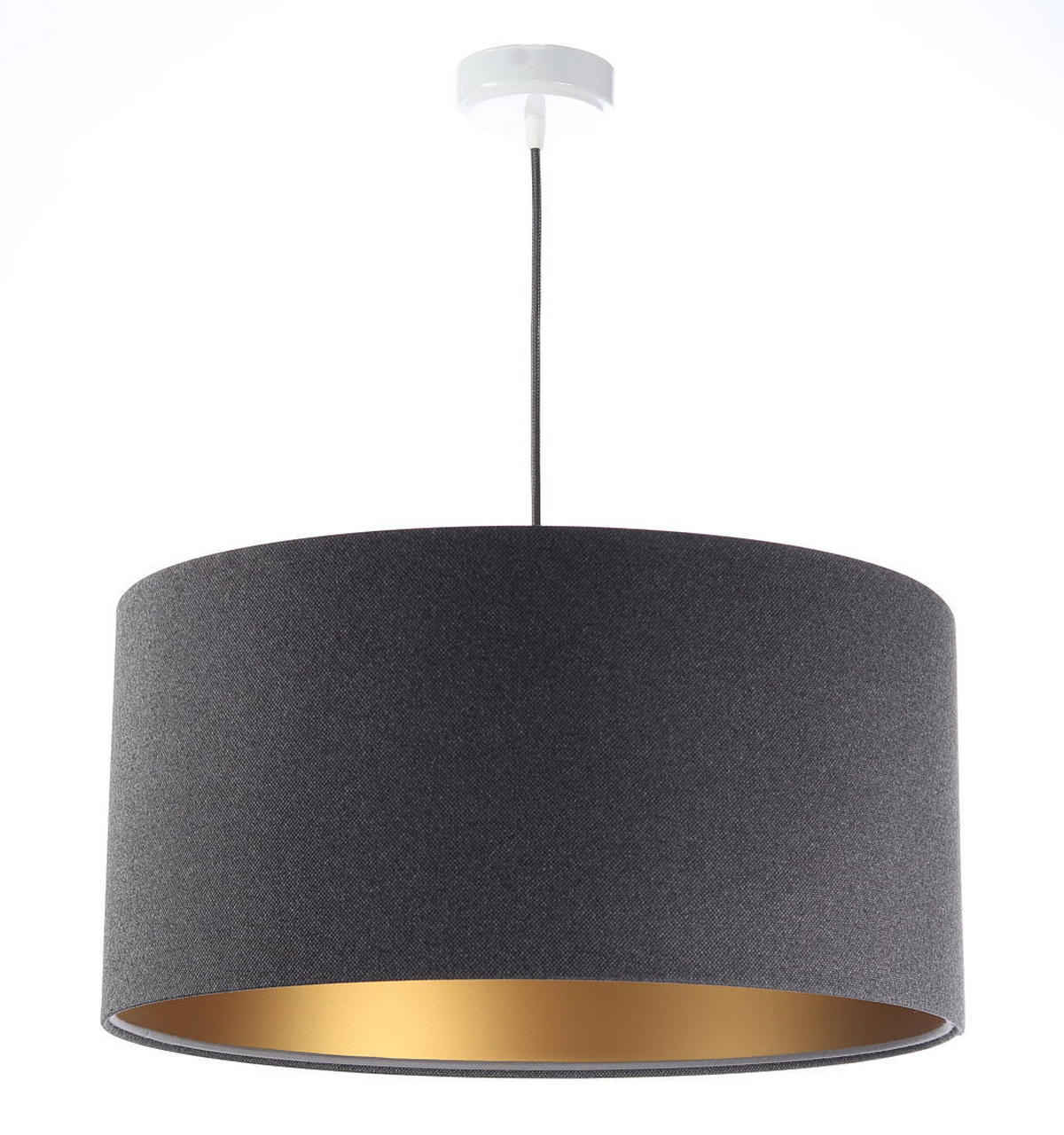 HÄNGELEUCHTE Grau 60/30 cm - Schwarz/Grau, Kunststoff (60/1.1/30cm) - ONZENO