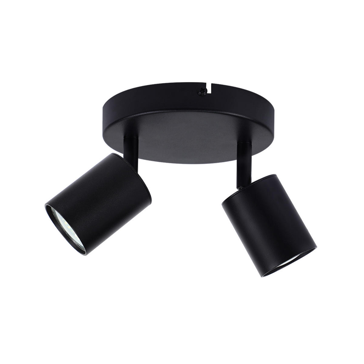 STRAHLER Bayreuth 2-flammig 15/15/14.4 cm - Schwarz, Metall (15/15/14.4cm) - Nettlife