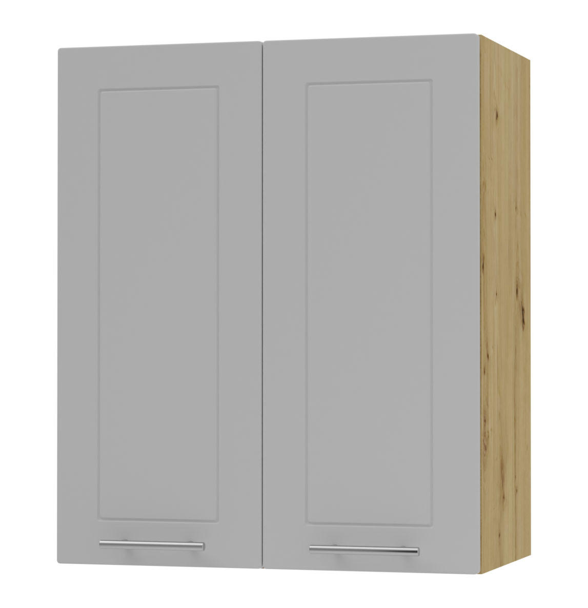 Feldmann-Wohnen Küchenhängeschrank Grau, Eiche Artisan 60x72x32.5 cm