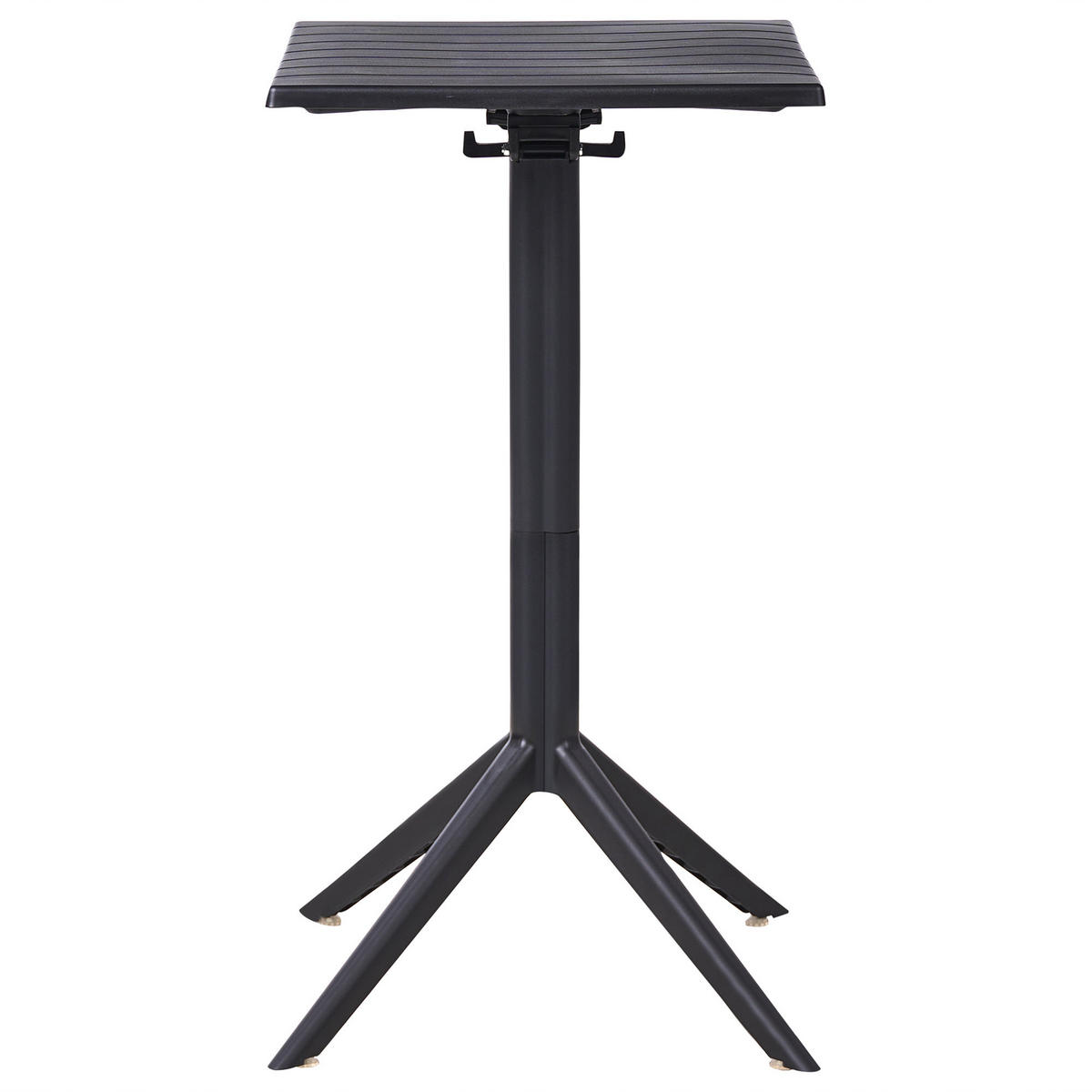 GARTEN-BARTISCH 60/60 cm Schwarz Lemnos - Schwarz, Kunststoff (60/60/111cm) - Beliani