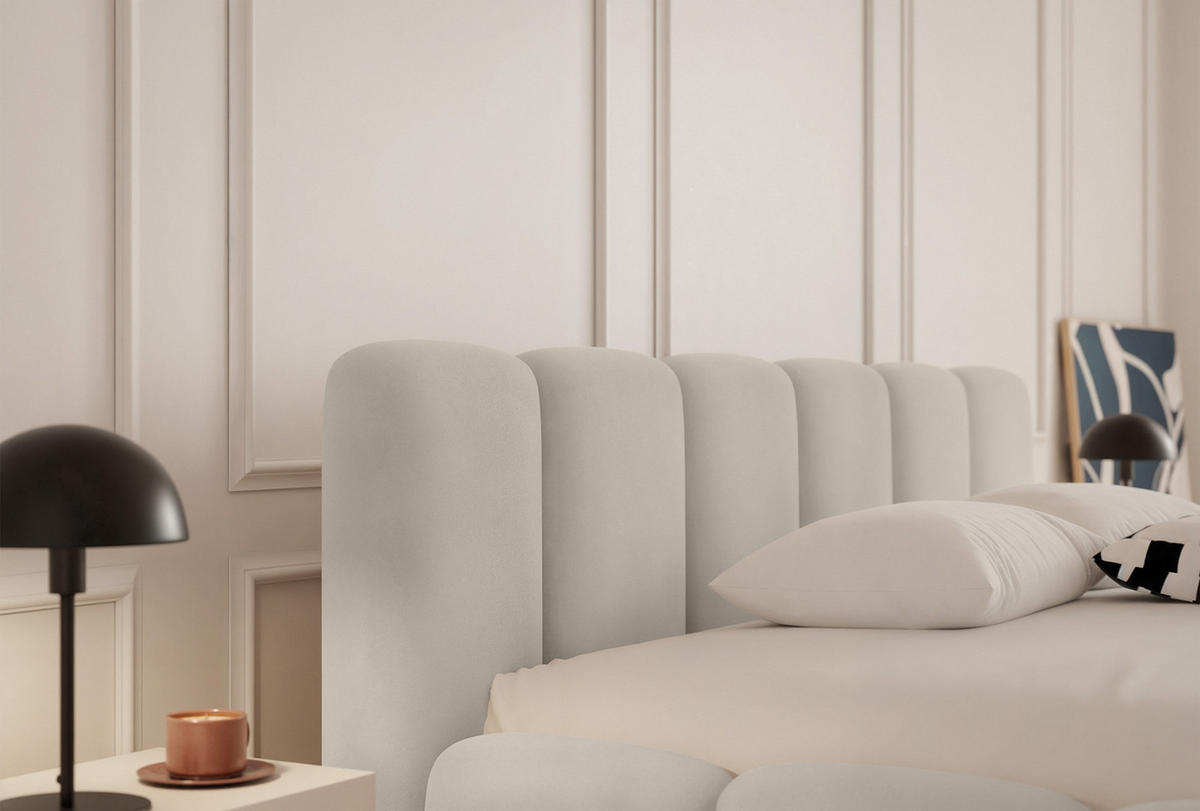 POLSTERBETT Limata 180x200 cm, Creme - Creme, Textil (180/200cm) - Fedve