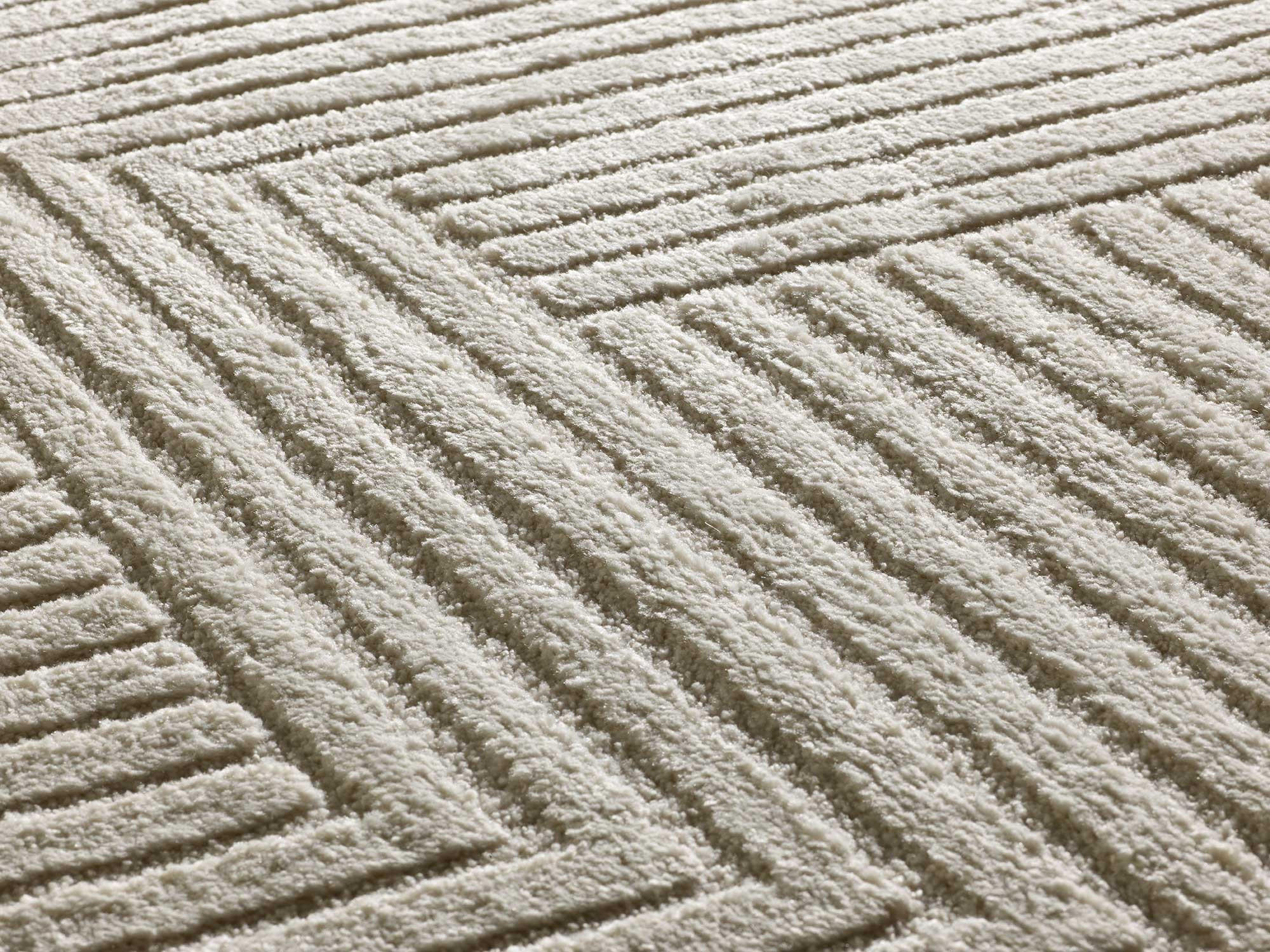 WEBTEPPICH Creme Verona 120/170 cm - Creme, Naturmaterialien/Textil (120/170cm) - Atticgo