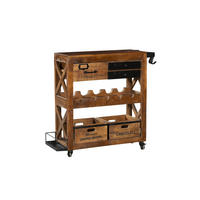 BARSCHRANK Einar Mangoholz Braun 92x100x30cm - Braun, Holz (100/92/30cm) - DELUKE