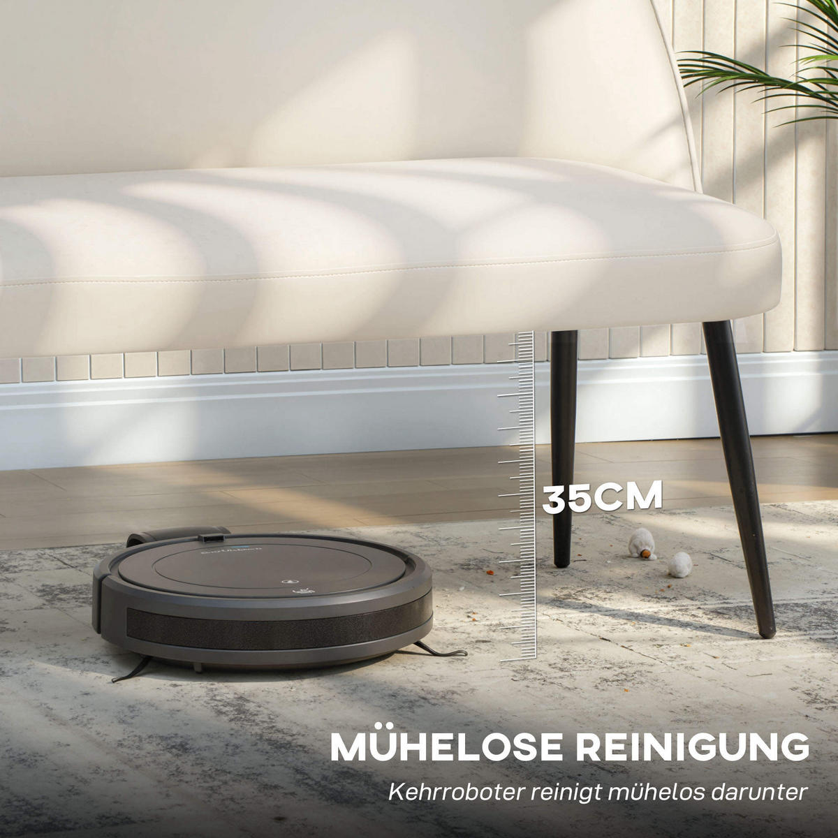 SOFA 2-Sitzer kleine Couch 127 cm mit Samtoptik, geschwungene Rückenlehne Beige - Beige/Schwarz, Textil/Metall (63/84.5/127cm) - HOMCOM