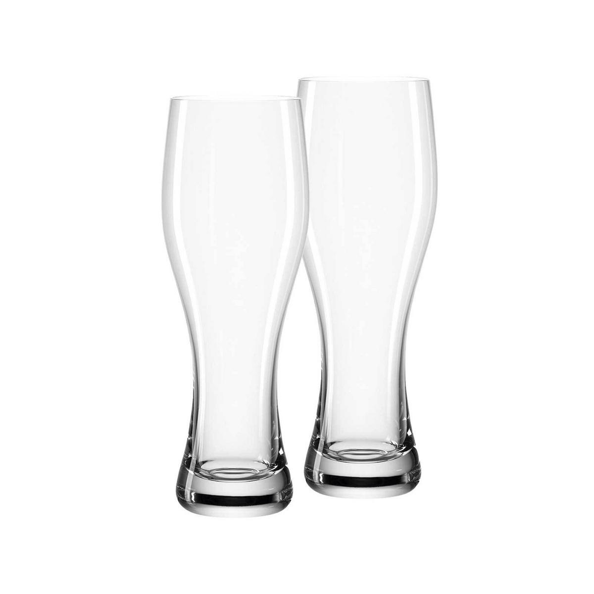 WEIZENBIERGLÄSER Taverna transparent 500 ml 6er Set - Transparent, Glas (0.5L) - Leonardo Living