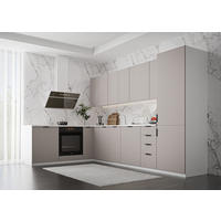 WINCKELKÜCHE 330 × 210 cm Sorento K52-M330 - Beige/Weiß, Holz/Metall (330/212/210cm)