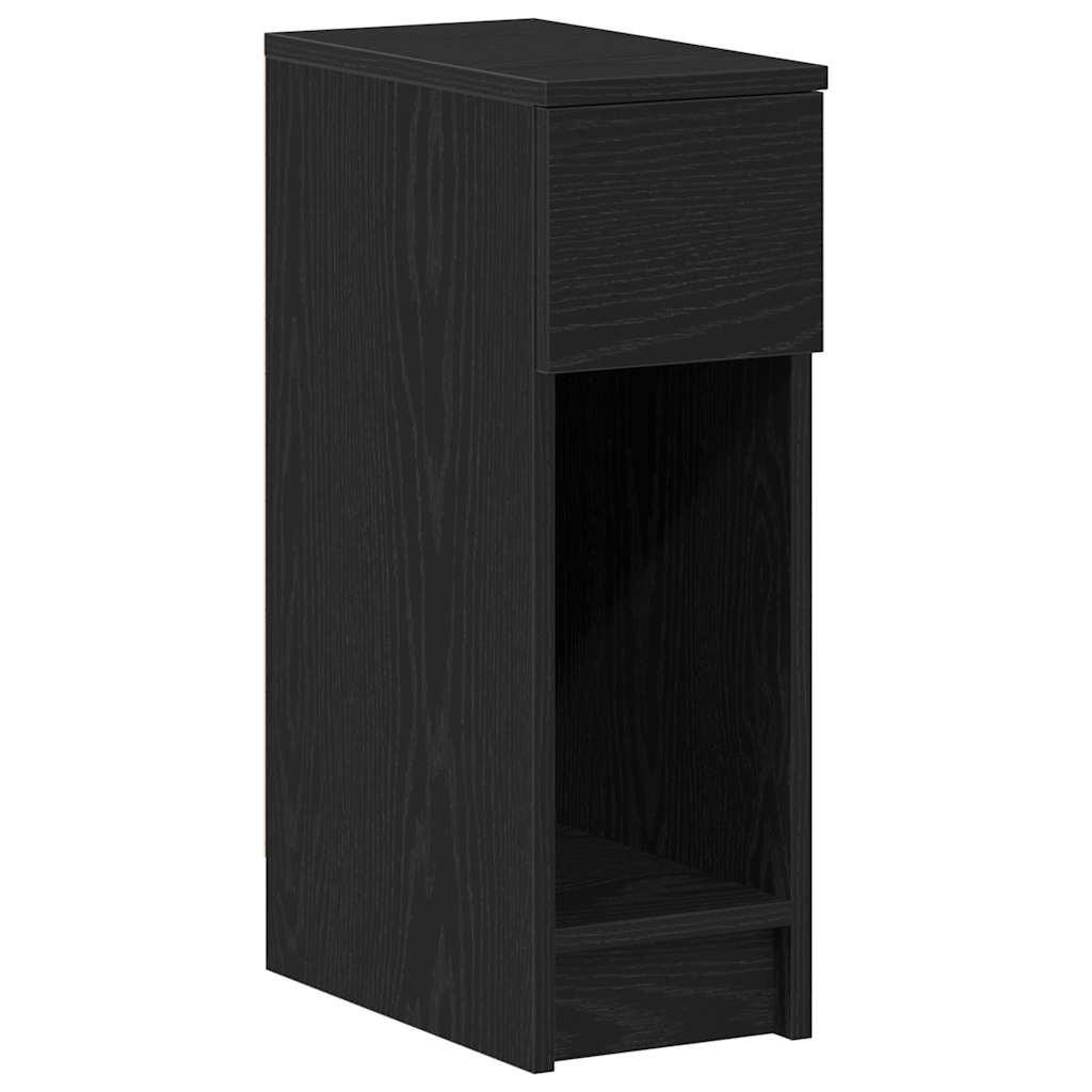 vidaXL Nachttisch Schwarz 20x60x36 cm