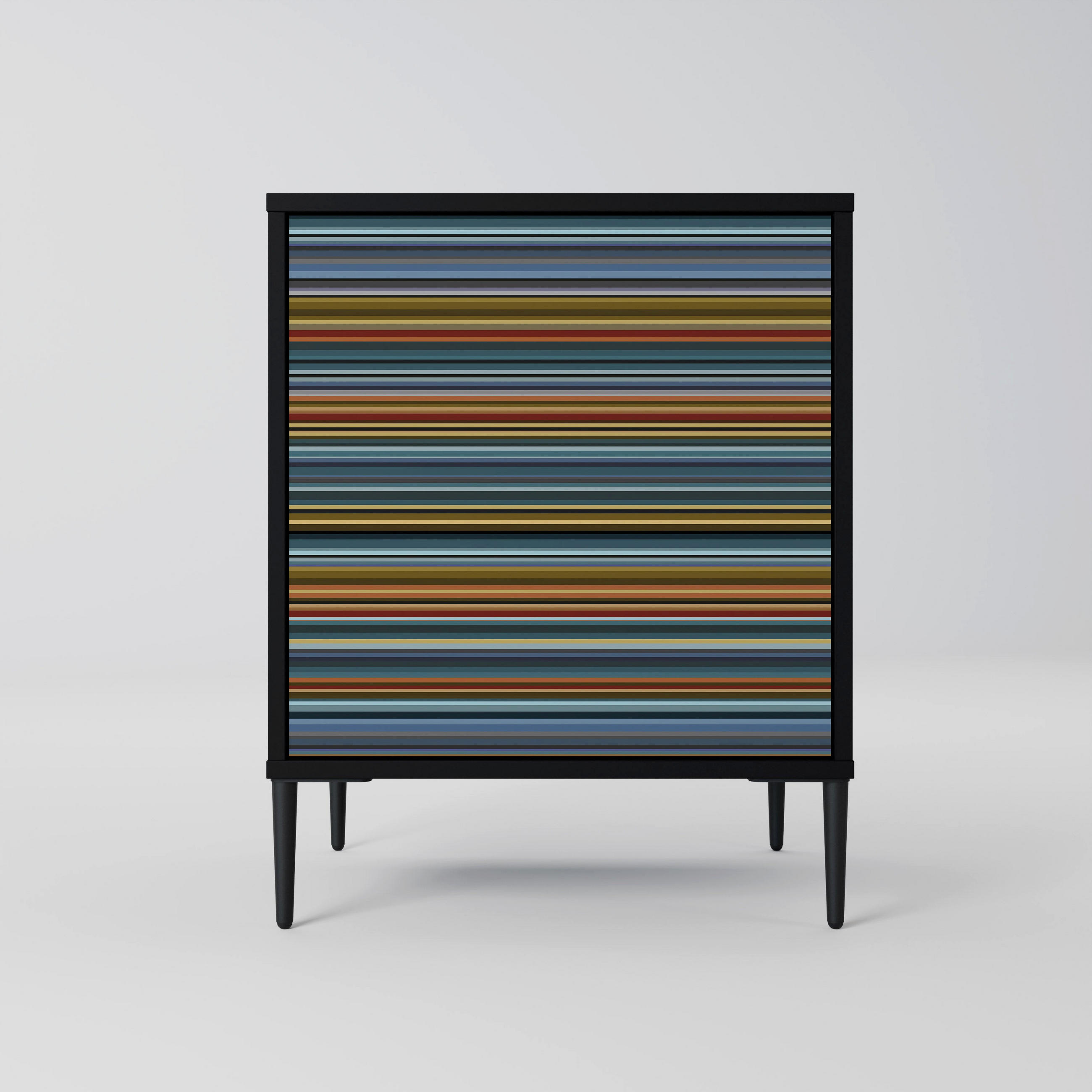 SpaceRebels Sideboard Schwarz 57.5x72.5x42 cm